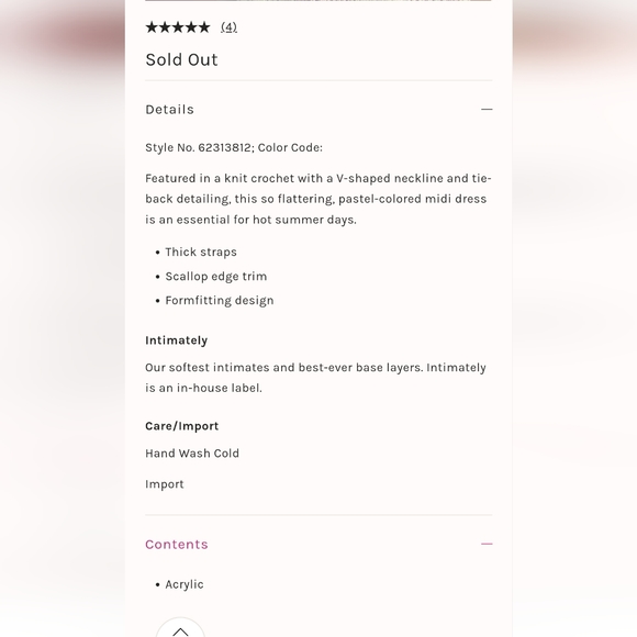 NWT Free People I Found You Crochet Slip Dress L Gorgeous!!! - Picture 5 of 12